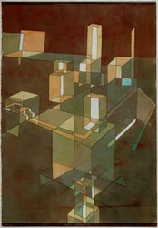 Ville italienne (huile sur toile)