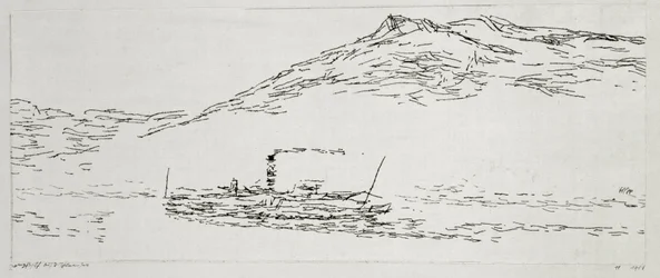 Bateau à vapeur sur le lac de Thoune