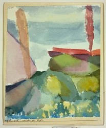 Le bord de mer sous la pluie