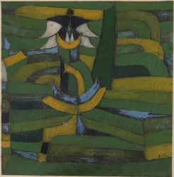 Fleur blanche dans le jardin. 1920