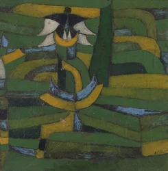 Fleur blanche dans le jardin, 1920
