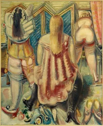 Dames dans le vestiaire