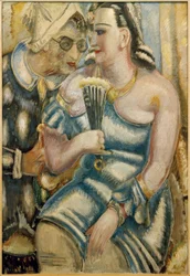 Le peintre et sa femme en costume de carnaval