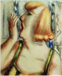 Femme bâillant