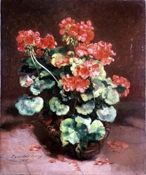 Fleurs dans un panier
