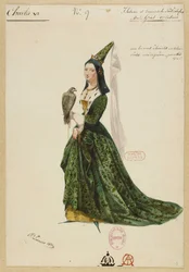 Isabelle de Bavière. Costume pour l