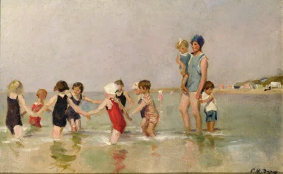 Enfants se baignant