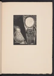 Le soleil et la lune, illustration tirée de "Images of War.... Poèmes" de Richard Aldington