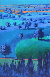 Peinture bleue