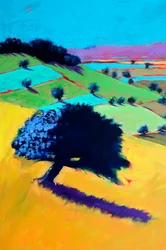 Broadway #2 (détail), 2024 (acrylique sur panneau)