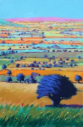 Cotswold Way, 2021 (acrylique sur panneau)