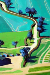 Chemin de campagne été