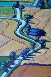 Allée en été gros plan 2