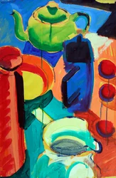 Nature morte, 2024 (acrylique sur papier)