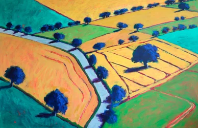 Vers Upton, 2024 (acrylique sur panneau)