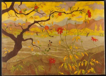 Pommier aux fruits rouges, vers 1902