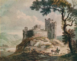 Un vieux château, vers 1764