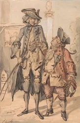 Caricature de George Bubb Dodington et Sir Thomas Robinson
