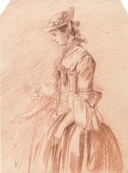 Dame avec un bonnet