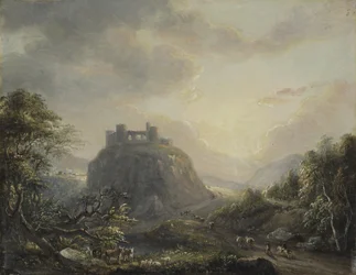 Paysage avec un château