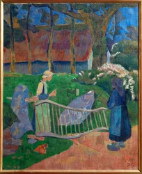 La barriere fleurie, Le Pouldu, Finisterre (painting on canvas)
