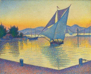 Le port au coucher du soleil, Opus 236 (Saint-Tropez). 1892