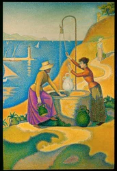 Femmes au Puits (oil on canvas)