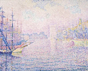 Port de Marseille, brume matinale, 1906