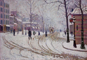 Neige – Le Boulevard de Clichy à Paris