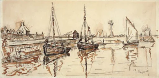 Voiliers dans le port de Barfleur