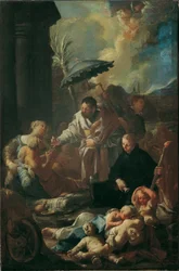 Saint François Xavier parmi les pestiférés à Goa