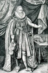 Ludovick Stuart, duc de Richmond et Lennox (1574-1624), gravé par Joannes Barra