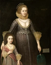 Christian, Lady Cavendish, plus tard Comtesse de Devonshire (1598-1675), et sa fille