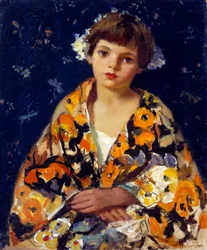 "Une fille en kimono". Influence du Japon de l