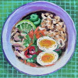 Bol de ramen coloré