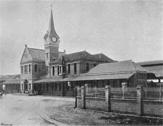 Estação da Estrada de Ferro em Campinas, 1895