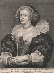 Maria dei Gratia Princeps, Comes Arenbergiæ, Princeps Barbansonia etc.