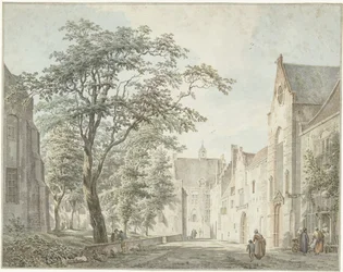 Vue dans la ville de Montfoort