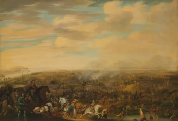 Le prince Maurice à la bataille de Nieuport, vers 1632-1640 (huile sur panneau)