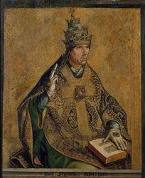 Le Pape Grégoire Ier le Grand - Saint Grégoire le Grand - Berruguete, Pedro (1450-1503) - c. 1495