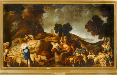Rachel et Jacob au puits ... (huile sur toile)