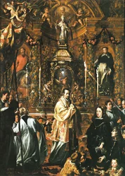 Charles II devant la forme sacrée - Pedro Ruiz González