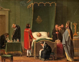 Sten Sture au chevet de mort du roi Charles VIII de Suède