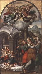 Nativité avec les Deux Sages-femmes