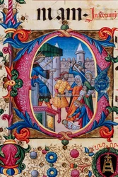 "Massacre des Innocents", par Pellegrino di Mariano. Détail.