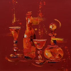 Nature morte en rouge, 2005