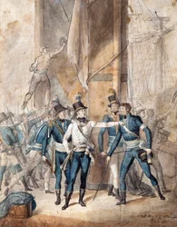 Prince Charles XIII de Suède à la bataille de Hogland le 17 juillet 1788
