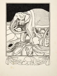Porus sauvé par son éléphant, de Cent anecdotes d