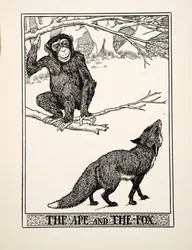 Le Singe et le Renard, de Cent Fables d