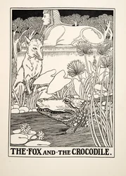 Le Renard et le Crocodile, de Cent Fables d